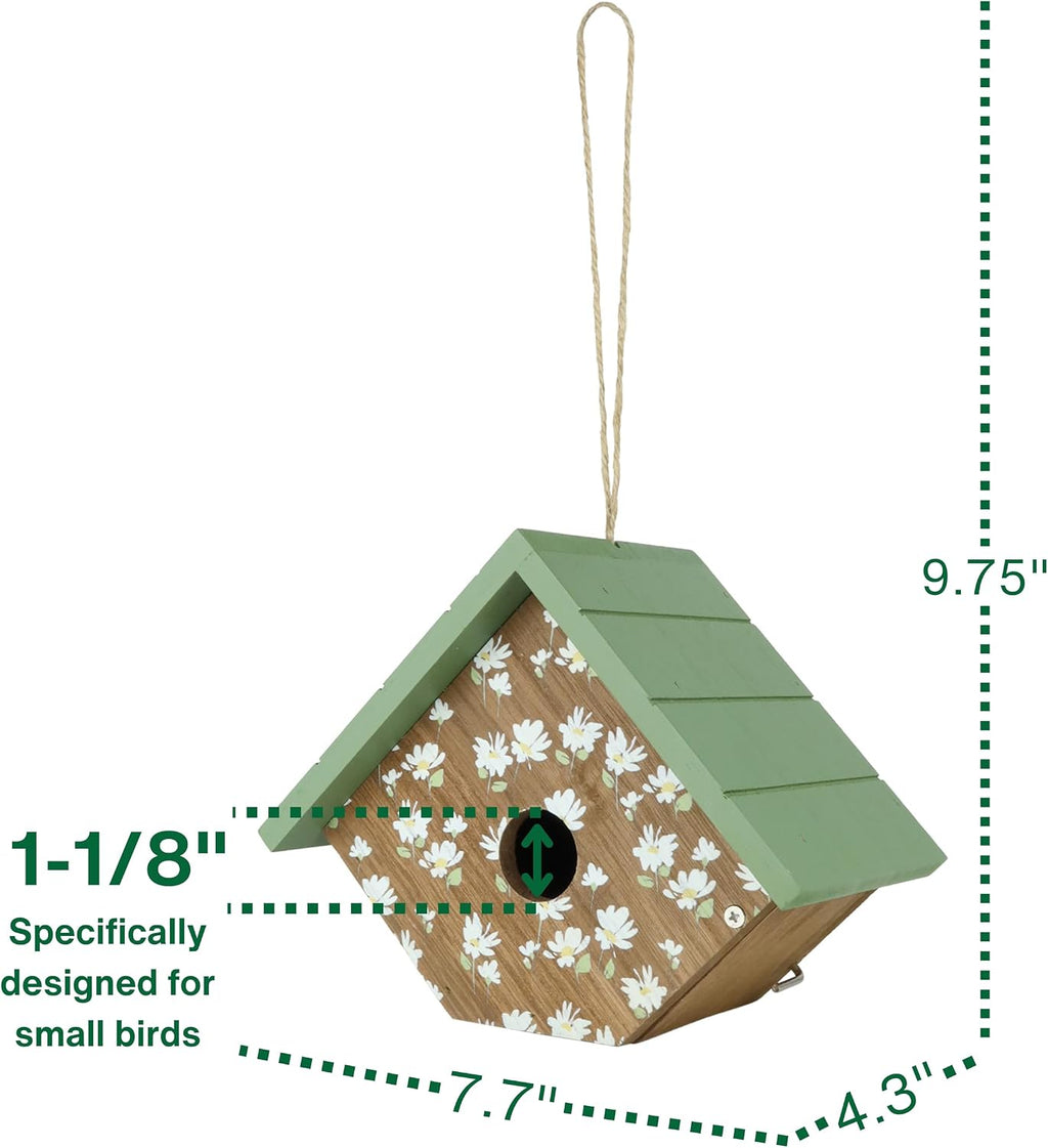 Decorative Wren House Springwood Daisy, Green
