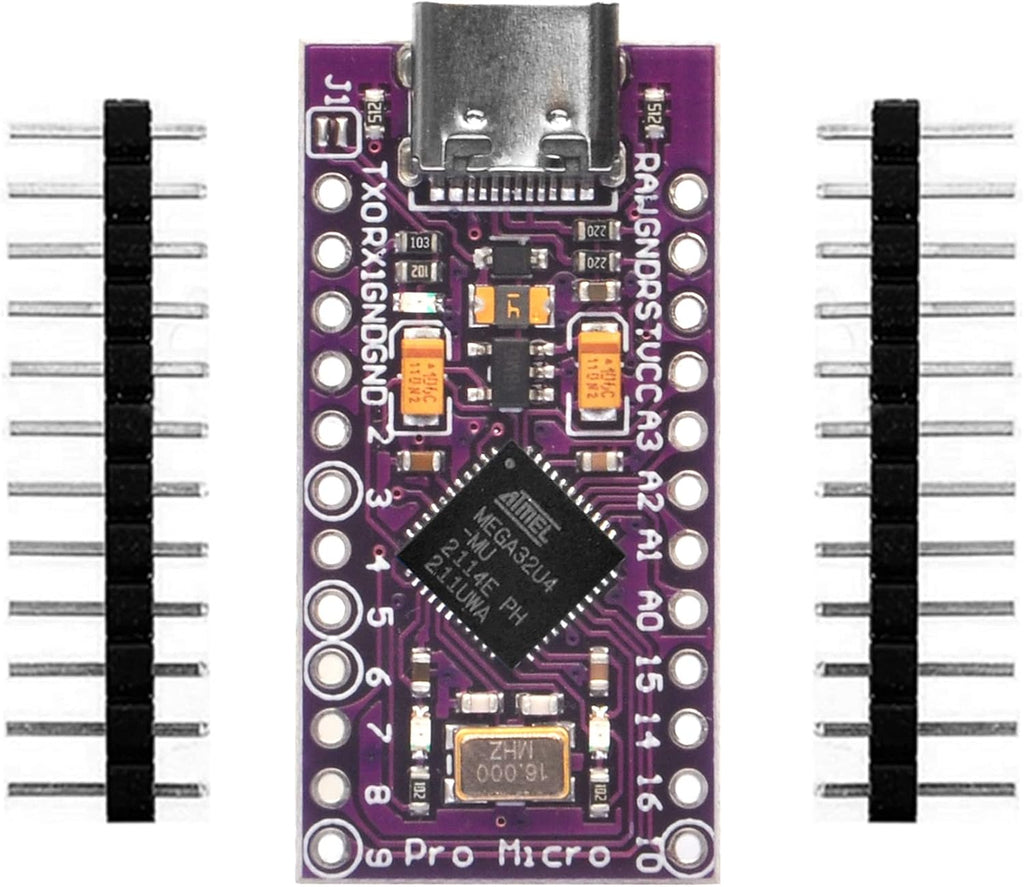 1x Pro Micro Board 5V/16MHz Module Board Type C Port for Arduino Leonardo