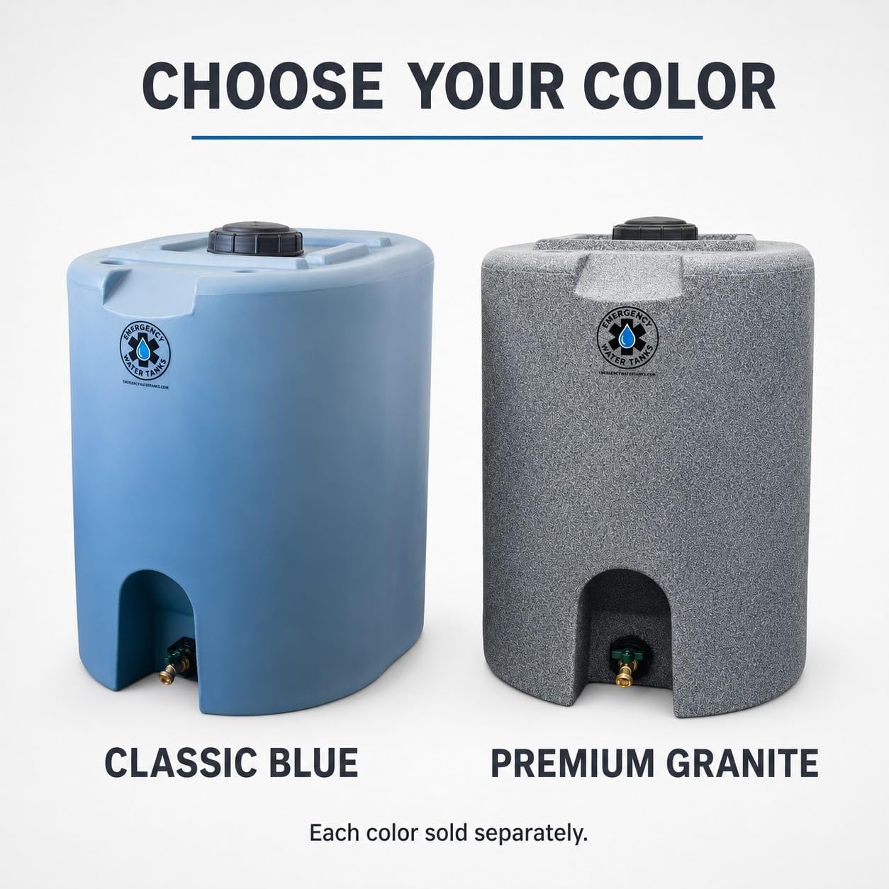 55 Gallon Stackable Emergency Water Storage Tank – Food Grade BPA-Free Water Container for Long-Term Home