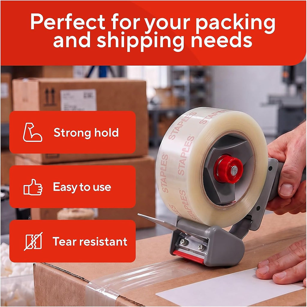 Heavy-Duty Shipping Packing Tape, 1.88x54.6 Yards, 6/Rolls
