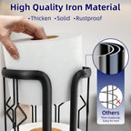 Toilet Paper Holder Stand Frees Standing,2 Pack Black