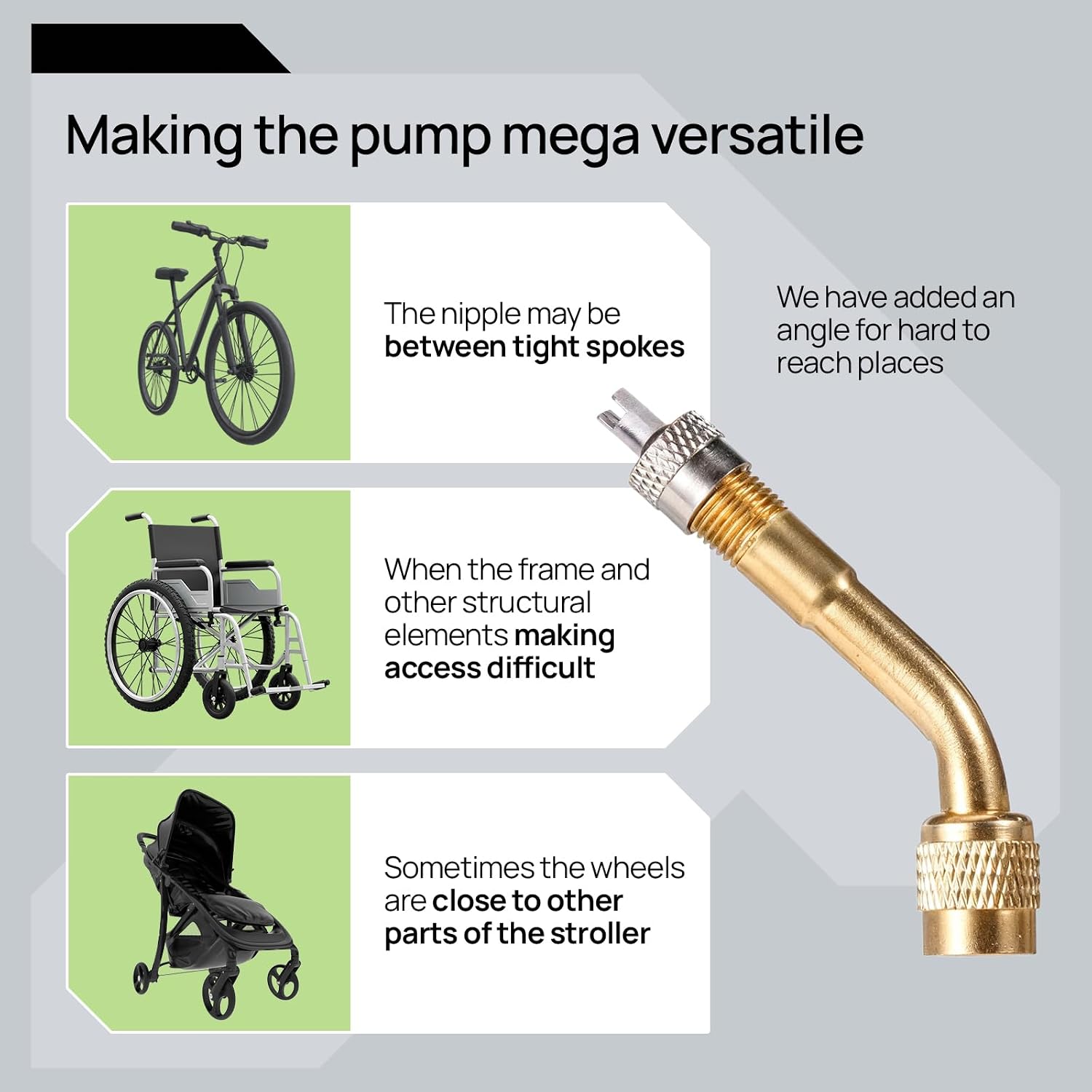 Bike Pump Floor, Advanced Bike Tire Inflator, Bicycle Hand Air Pump with Dual Presta and Schrader Valves, Handheld