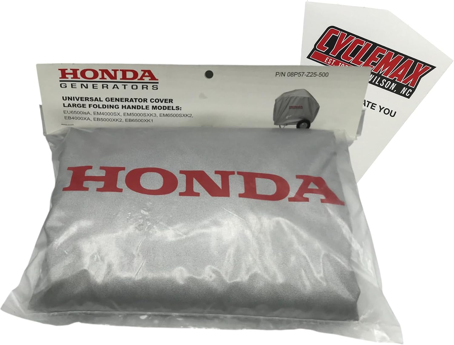 One Pack compatible with Honda 08P57-Z25-500 EU6500is EU7000is Generator Cover 08P57-Z25-500