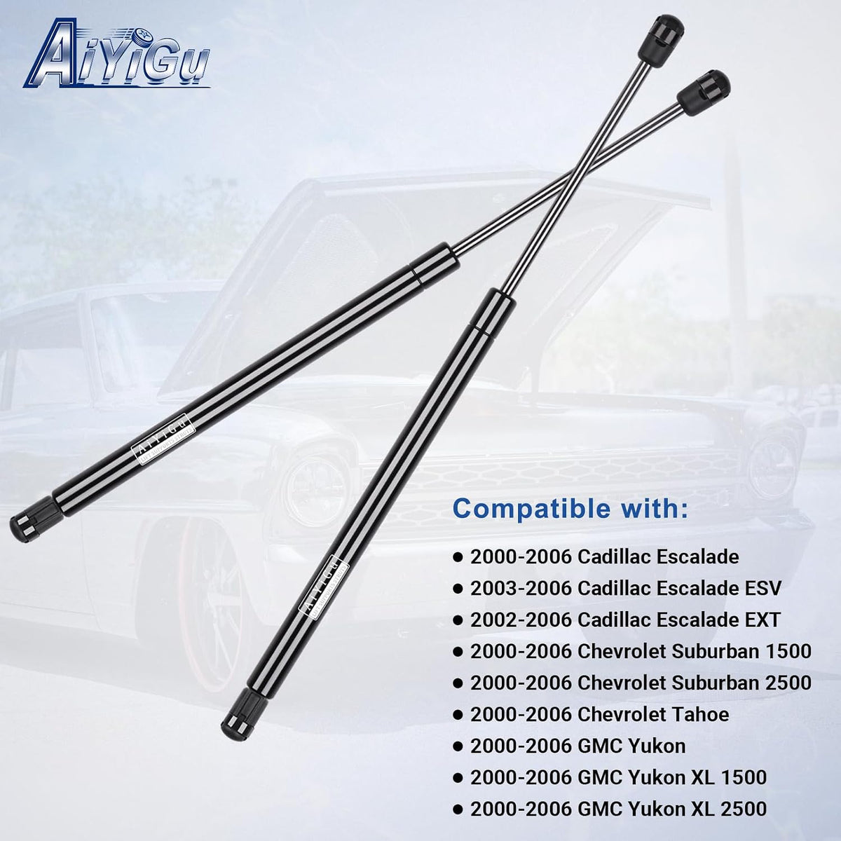 Rear Window Struts for 2000-2006 Chevrolet Suburban Tahoe GMC Yukon