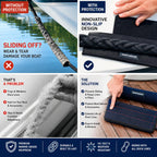 Non-Slip Dock Line Chafe Guards, 24" 4-Pack, Black