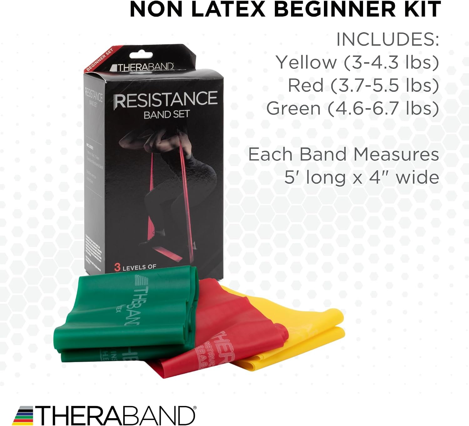 Resistance Bands Set, Elastic Bands for Exercise & Physical Therapy, Strength Training for Upper & Lower Body Fitness