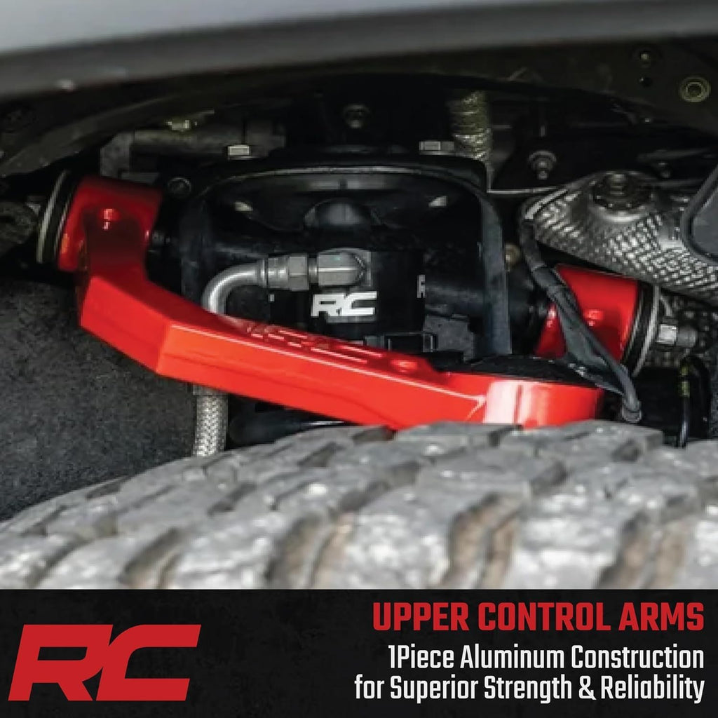 Rough Country Forged Aluminum Control Arms for 2019-2024 Ram 1500-31402RED