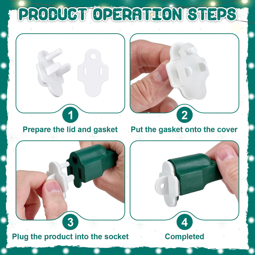 10Pack Weatherproof Gaskets & Plug Protector Covers for Electrical Outlets