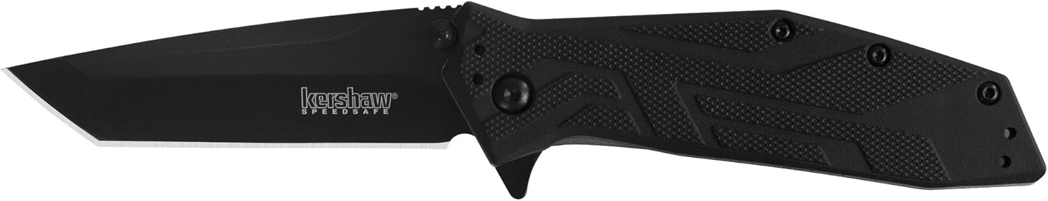 Brawler Pocket Knife, All-Black, 3 Inch Tanto Blade
