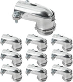 10-Pack 3/4" Flexible Metal Conduit Elbow, 90 Degree Squeeze Connectors