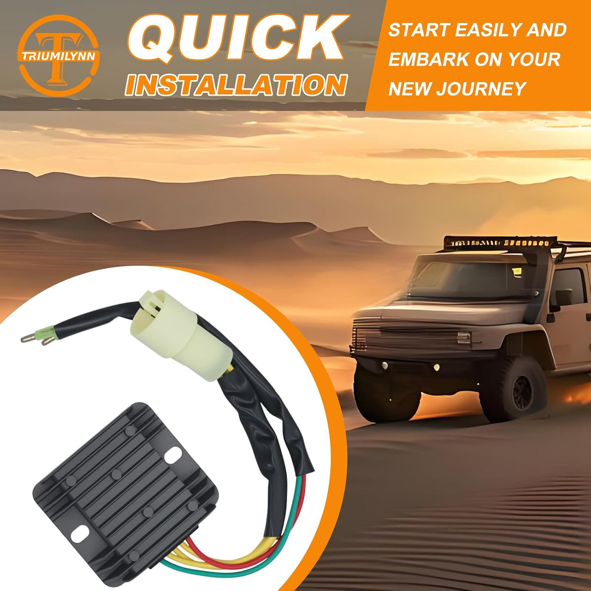 Voltage Regulator Rectifier & Starter Relay Solenoid for Honda 300 Fourtrax