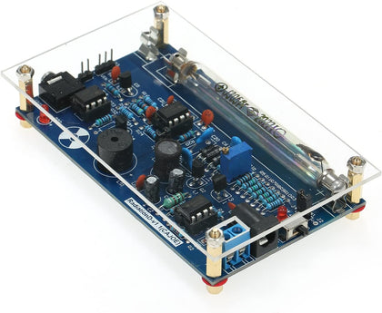 Assembled DIY Geiger Counter Kit, DIY Nuclear Radiation Detector Kit with Miller Tube, Portable Geiger Counter