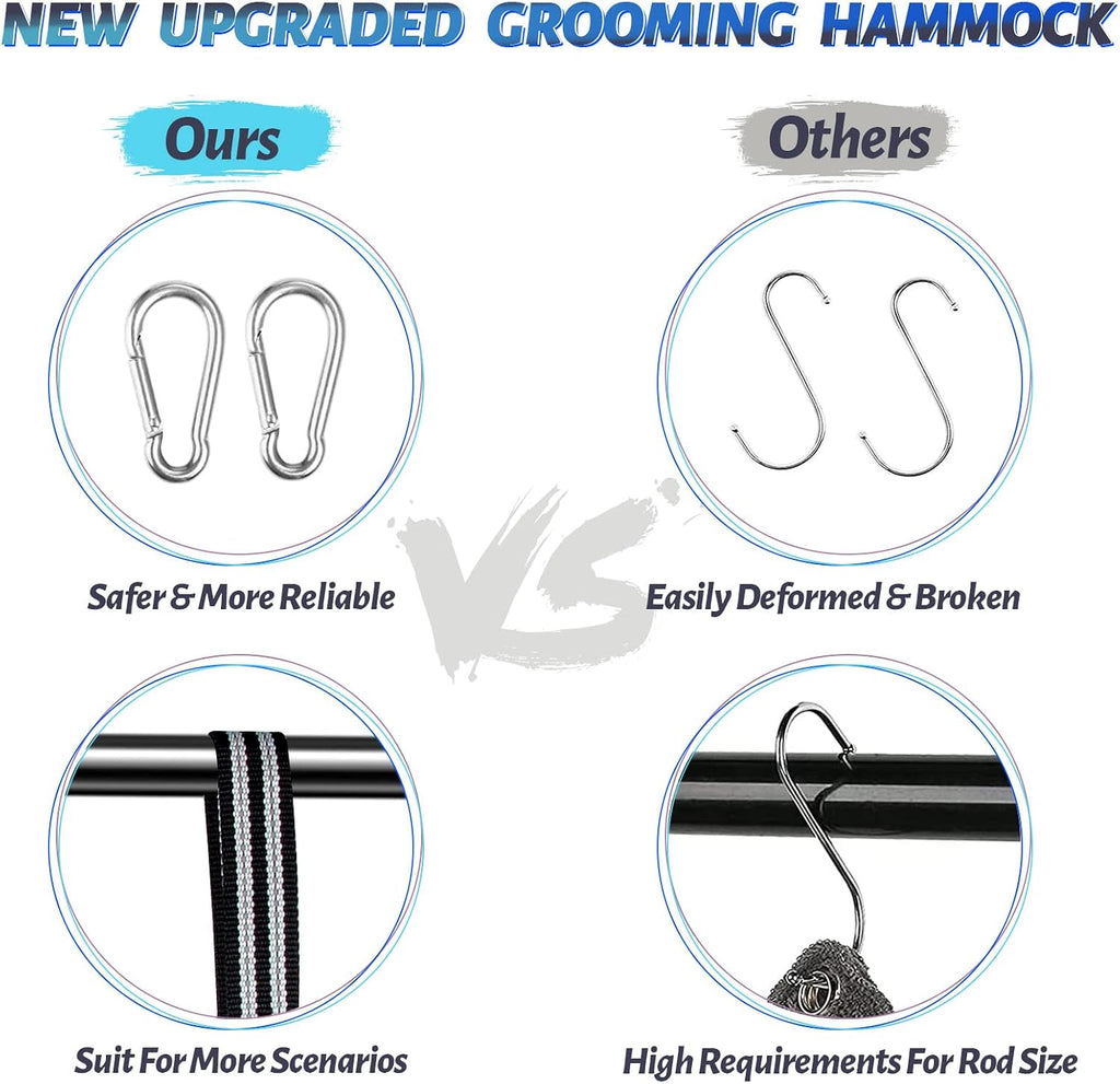 Pet Dog Grooming Hammock Harness for Nail Trimming (XXL 120lb), Dog Sling for Easy Clipping with Nail Clippers and File