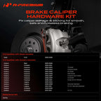 A-Premium Front Side Disc Brake Hardware Kit