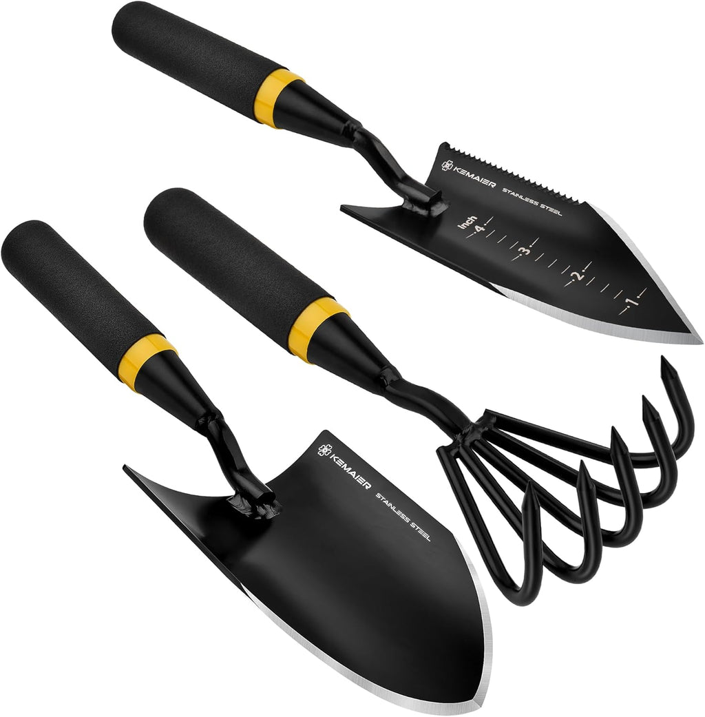 Heavy Duty Stainless Steel Garden Tool Set - Thoughtfully Crafted for Outdoor Patio Use, Perfect for Both Men and