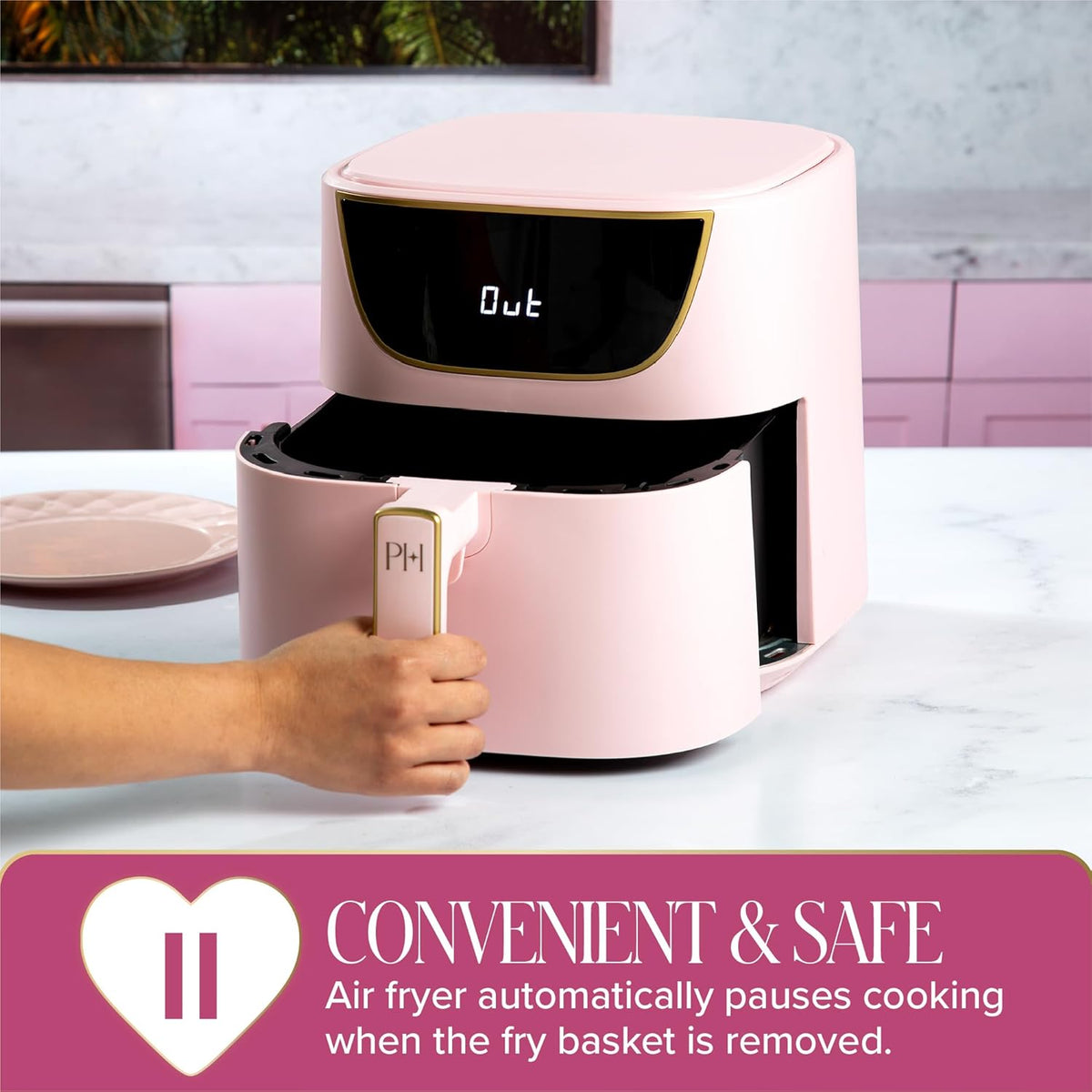 6-Quart Air Fryer, Nonstick Basket Made Without PFAS, Touchscreen, 8-in-1 (Fry, Roast, Broil, Bake, Reheat, Keep