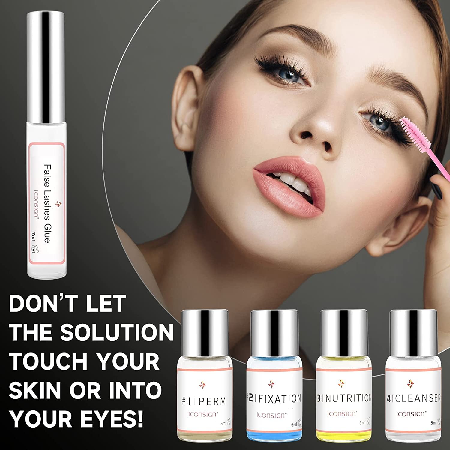 Lash Lift Kit, Eyelash Perm Kit, Professional Eyelash Curling Lash Extension Set, Glue Upgraded Version, Lash