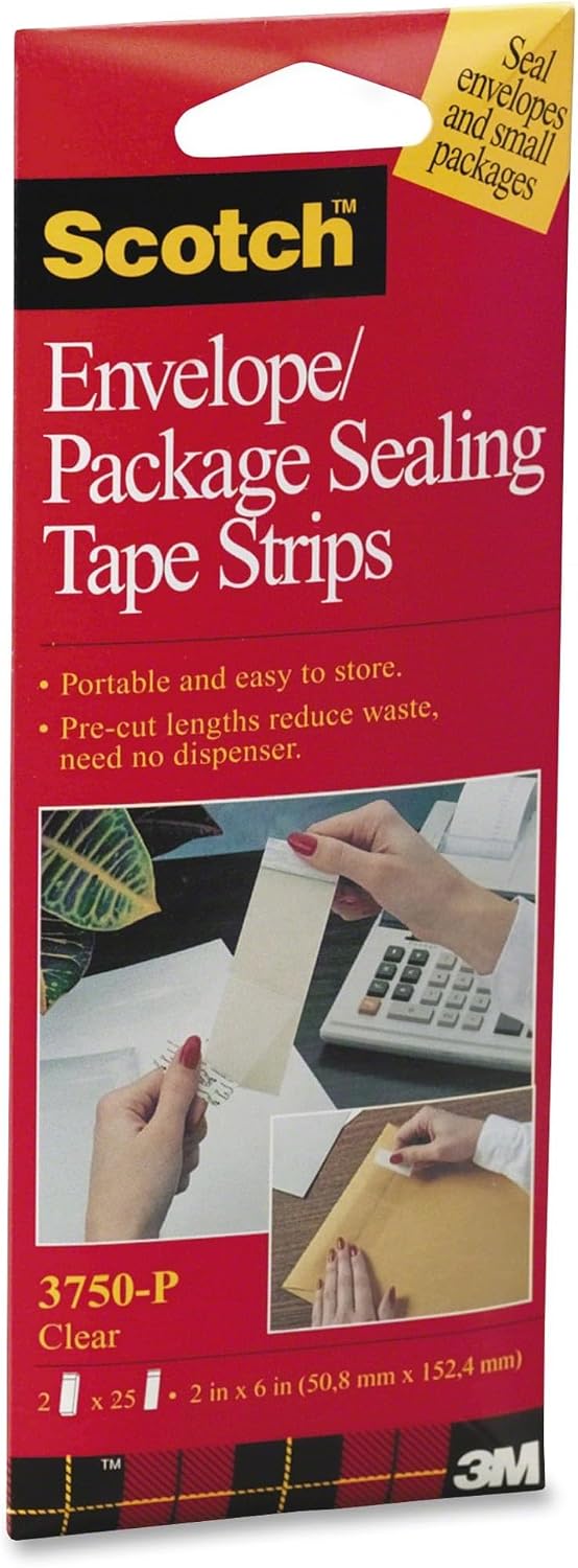 MMM3750P2CR - Scotch Envelope/Package Sealing Tape Strips