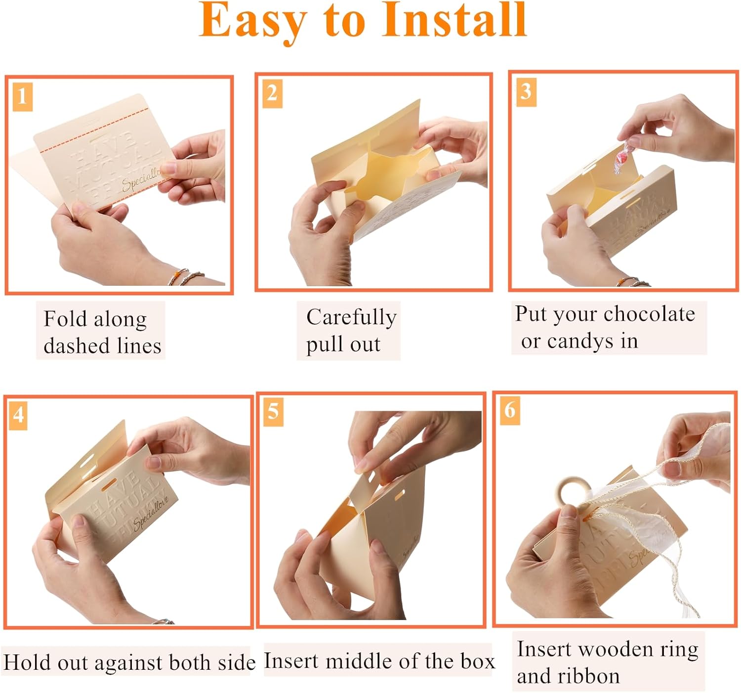 30 Pack Wedding Favor Boxes, Small Gift Boxes for Guest with Handle, White Elegant Chocolate Treat Candy Boxes with
