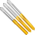3Pcs 1/4"-20 UNC Thread Tap for Metal,Taper+Plug+Bottom Threading Hand Tap