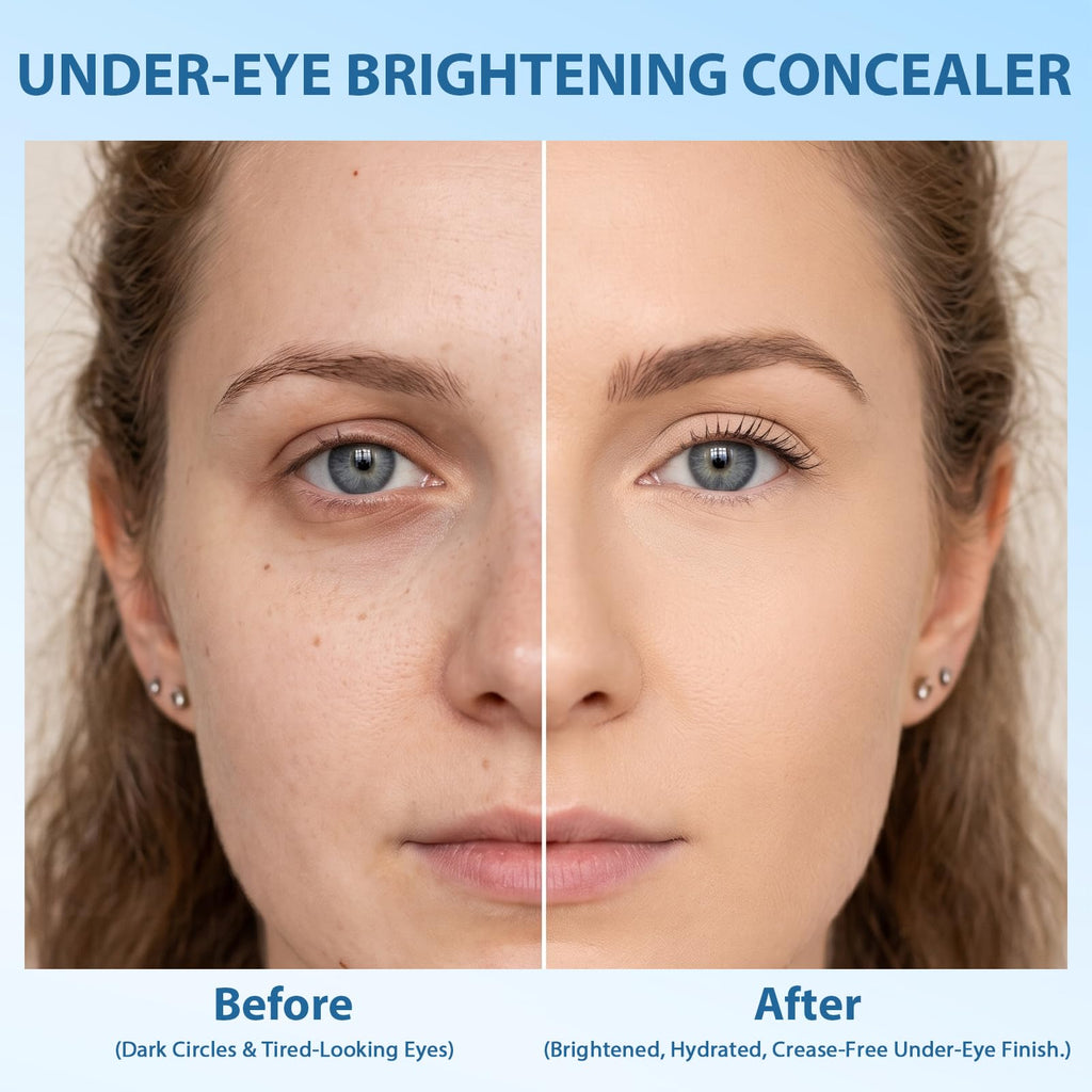 Dual-Effect Foundation Stick & Under Eye Concealer, Full Coverage for Spots