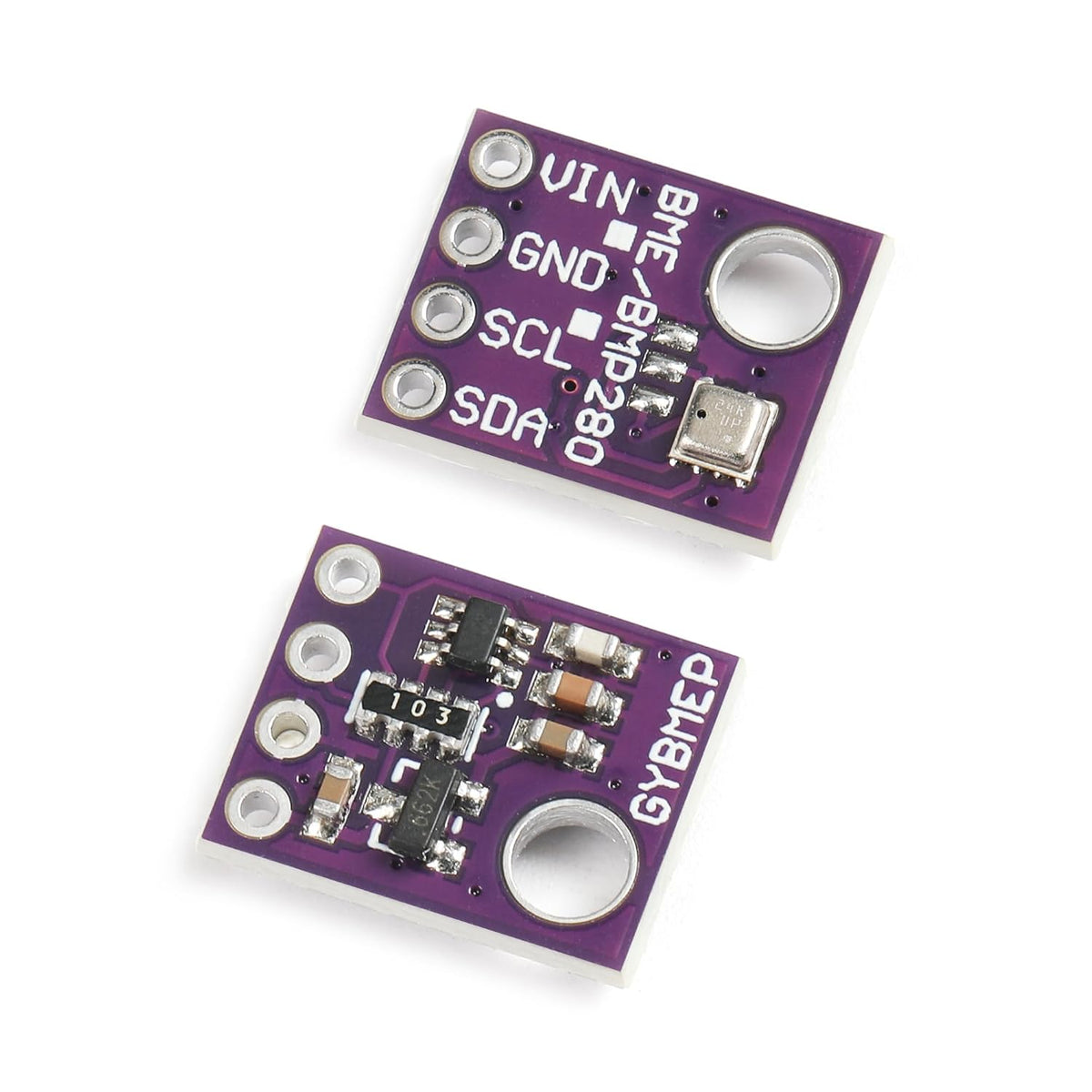 4PCS BME280 5V Sensor Module Atmospheric Pressure Temperature Humidity Sensors I2C SPI Breakout GY-BME280
