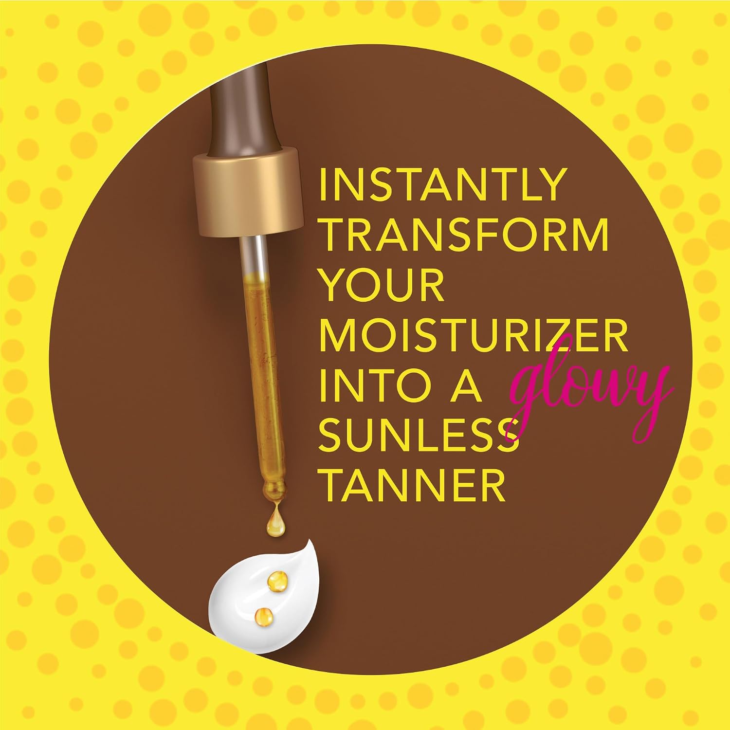 Natural Glow Tanning Drops, Sunless Self Tanner, Oil Free, 1 fl oz | Sunless Tanning Drops for Face and Body