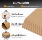 100 Chipboard Sheets 8.5 x 11", 22PT Cardboard for Crafts