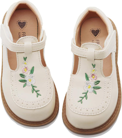 Girls Mary Janes Shoes Toddler Dress Shoe School Uniform Oxford Flats | Elegance, Comfort, Cute,Sweet, Widen, Soft