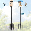 Smart Bird Feeder Pole 1-Inch Dia 2 Pack 79 Inch Bluebird House Pole for Outdoors Weather Station Heavy Duty Metal