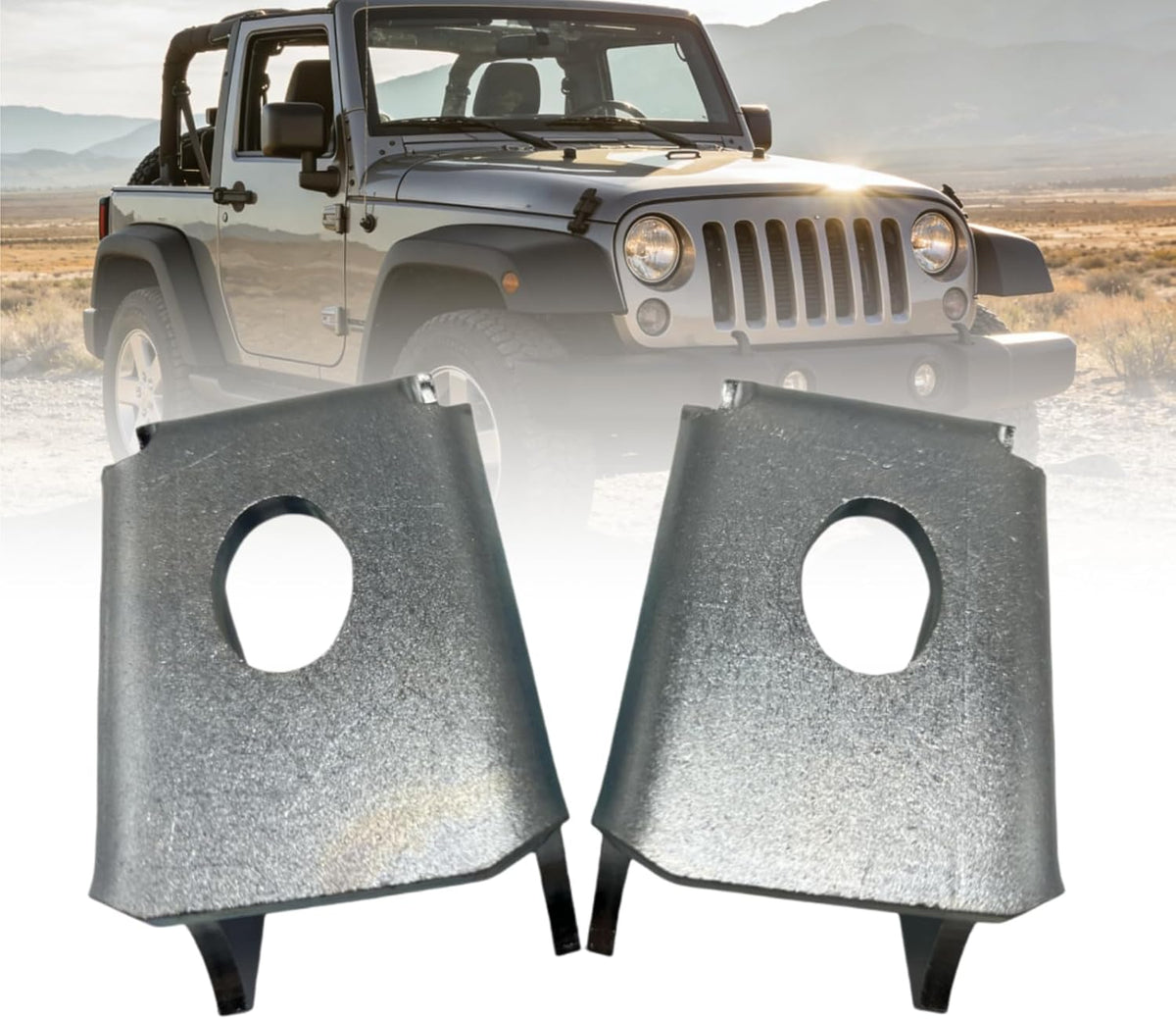 Weld-On Front Lower Control Arm Bracket for 2007-2018 Jeep Wrangler JK JKU
