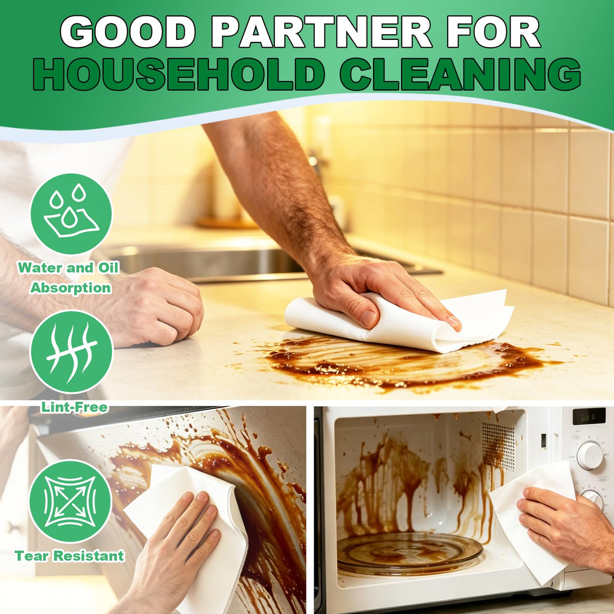 Cleanroom Wipes 6"x6" (300 Pcs, 56GSM)