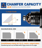 SI FANG Pneumatic Chamfering Tool Mini Air Chamfer C0.1-2 Angle