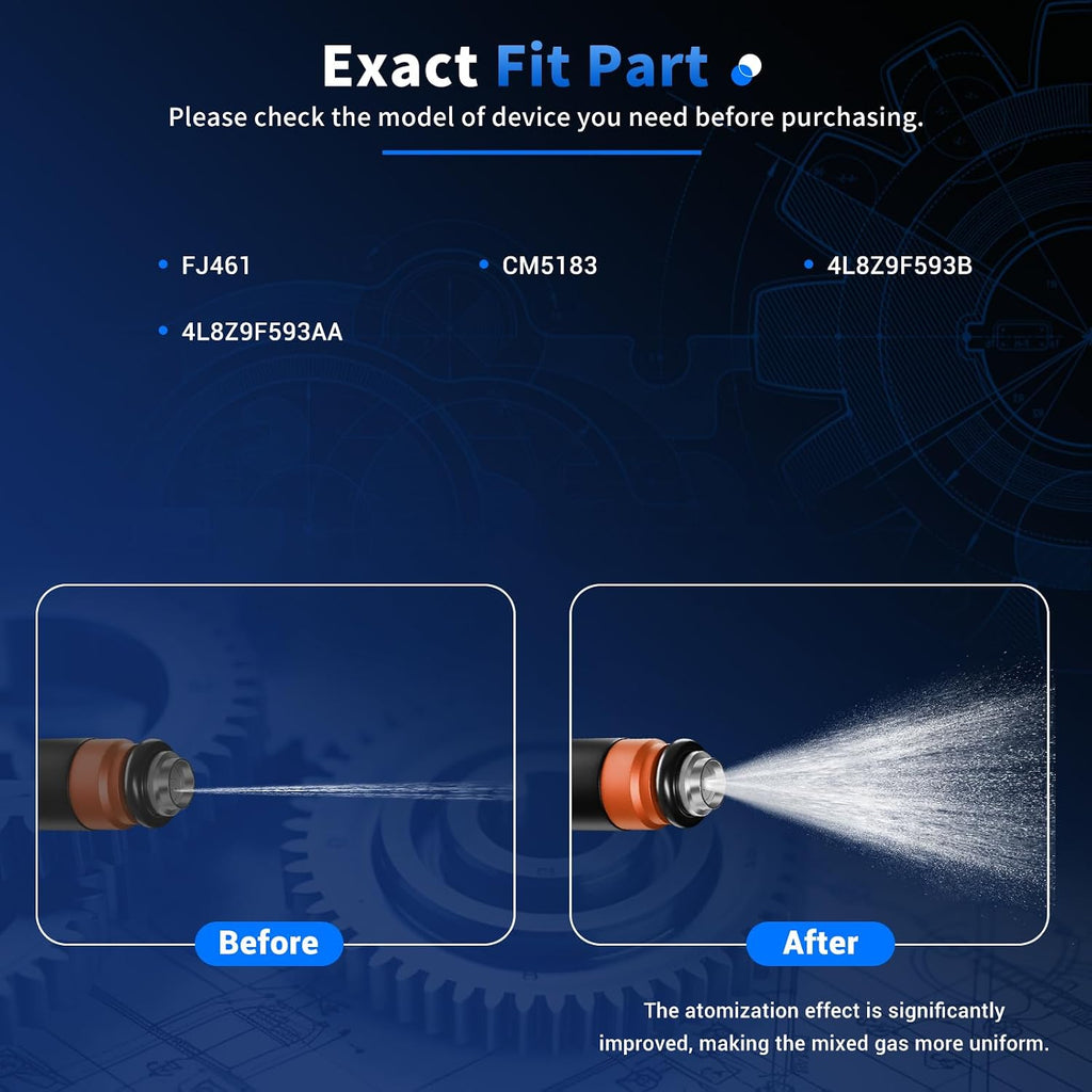 8Pcs Fuel Injectors Compatible with Ford Mercury