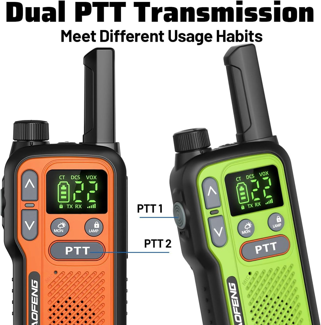 Walkie Talkies Long Range for Adults,Rechargeable Walkie Talkies FRS NOAA Family Emergency Walky Talky,Portable 2 Way