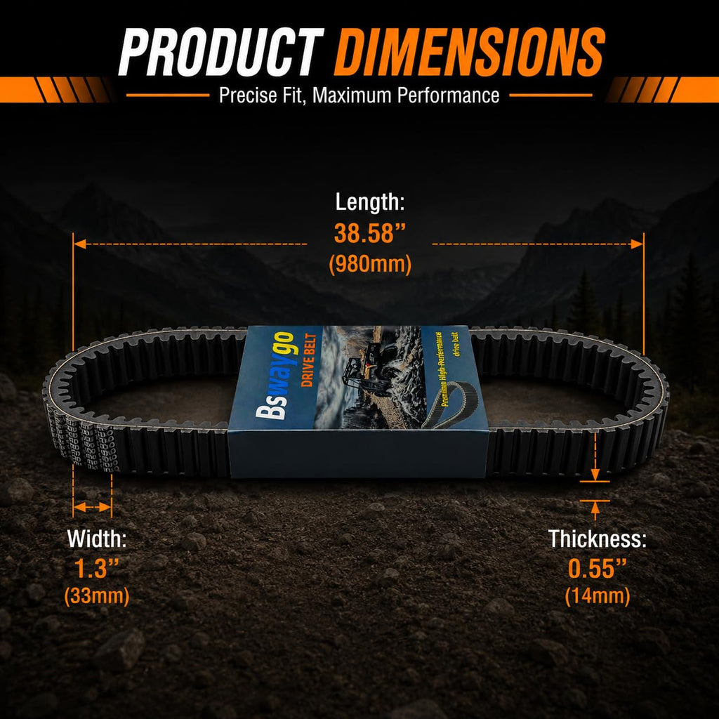 Drive Belt Replace OEM # 422280360 Compatible with Can-Am Maverick 1000
