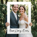 32 x 24 Inch Large Wedding Photo Booth Props Frame, Best Day Ever