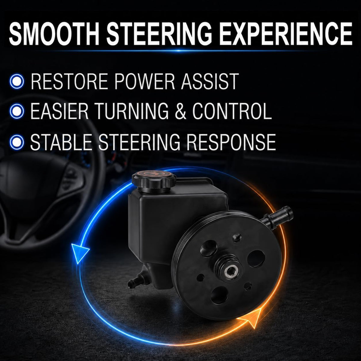 20-55982 Power Steering Pump with Reservoir for GM 3.8L V6