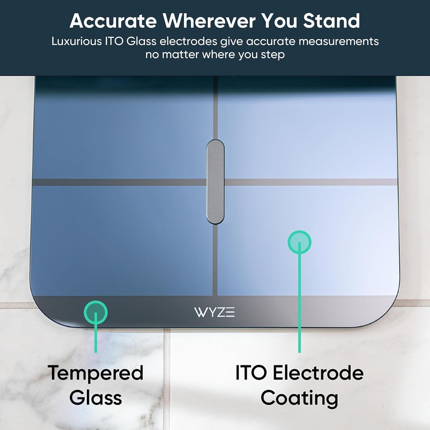 Smart Scale X - Digital Bathroom Scale for Body Weight, BMI, Body Fat, Muscle Mass, Heart Rate Monitor | Sync with