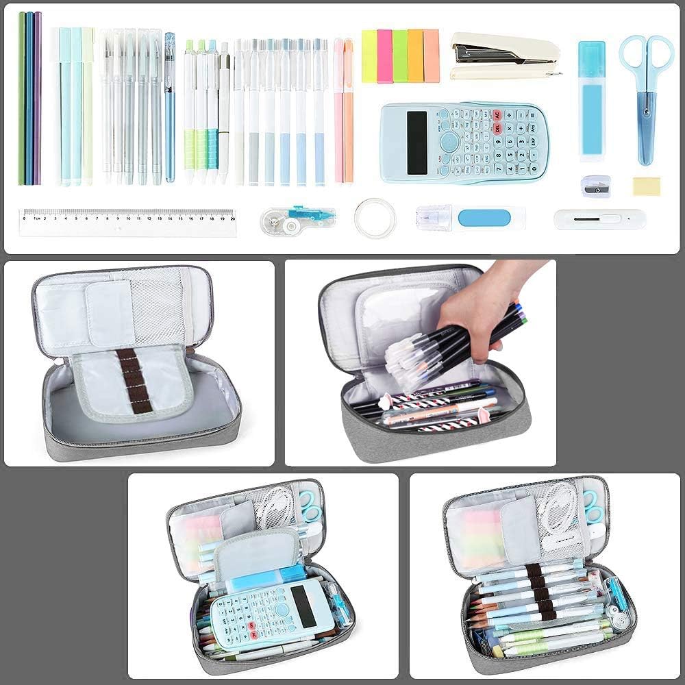 Pencil Case Capacious Pen Pencil Holder Box Makeup Pens Pouch Oxford Cloth Bag Large Storage Stationery Organizer
