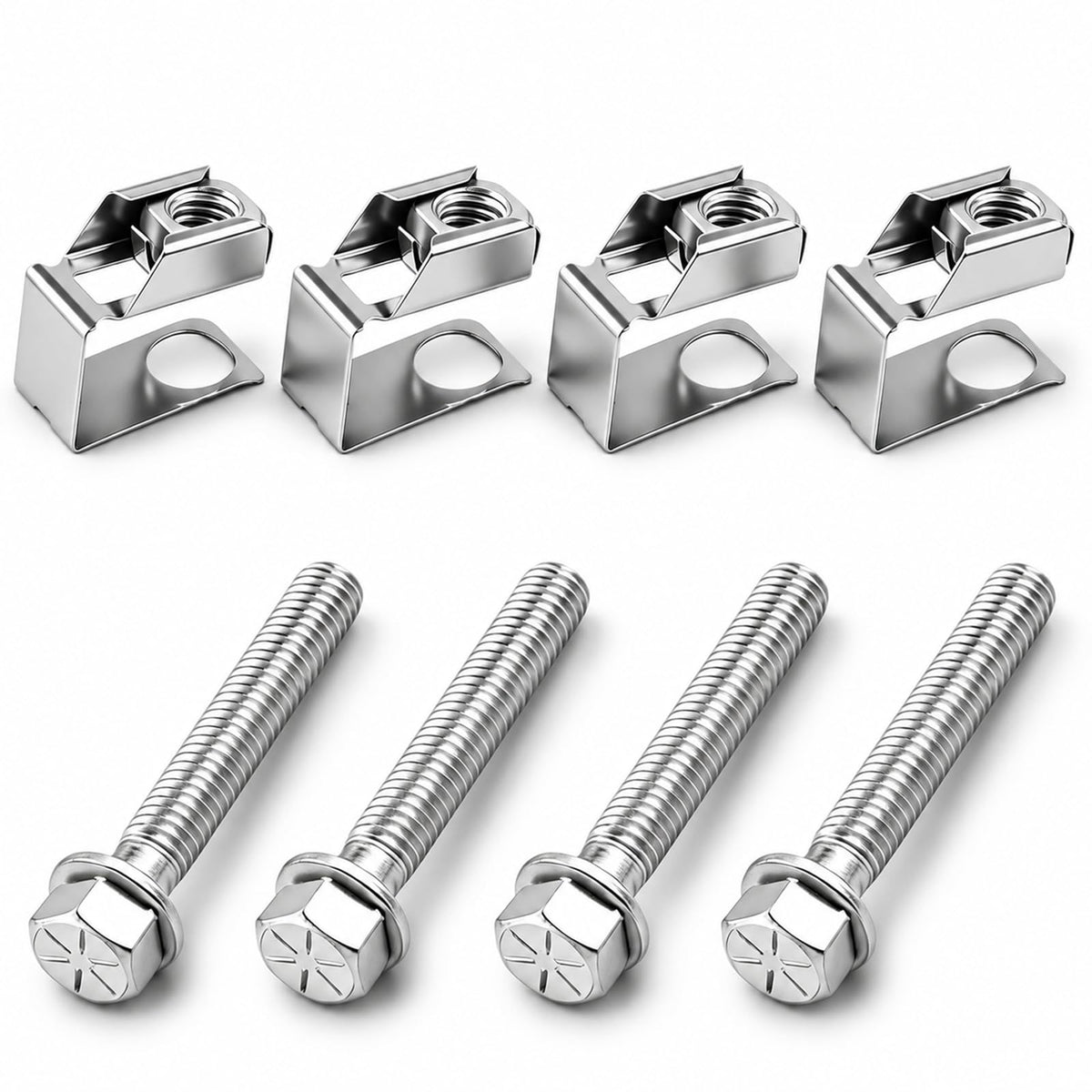 FUSCH Exhaust Manifold Flange Bolts & U Nuts Replace 55366000AA 6036717AA