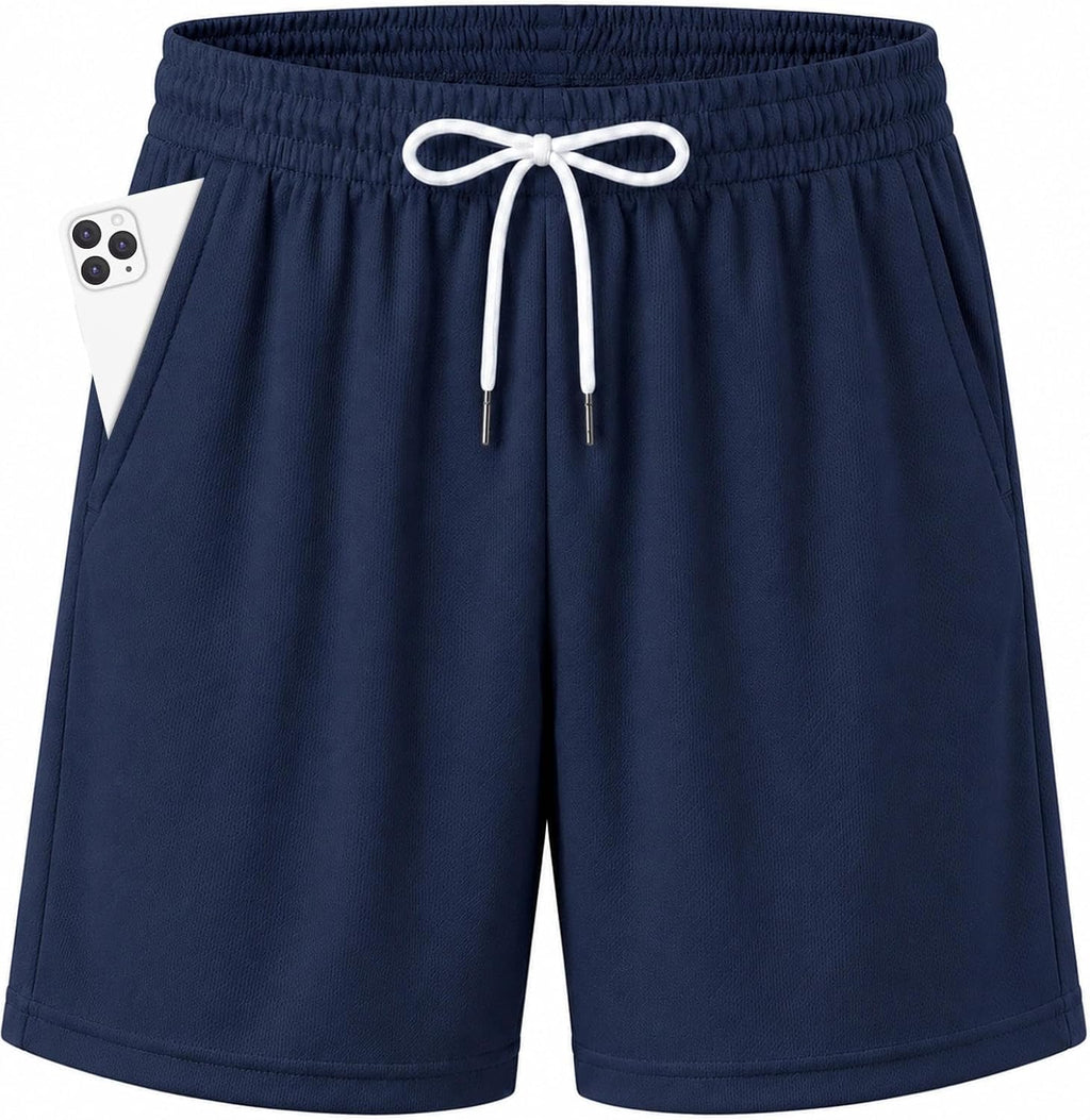 Boys Athletic Shorts Mesh Basketball Soccer Shorts Breathable Quick Dry Running Gym Shorts for Youth 5-18 Years
