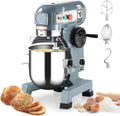 Commercial Planetary Stand Mixer, 1100W 3-Speed Dough Mixer w