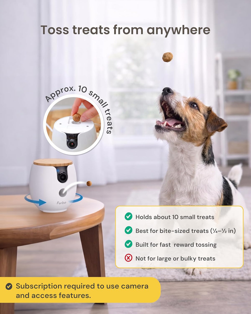 Mini 360° Pet Camera [Paid Plan Required to Activate]