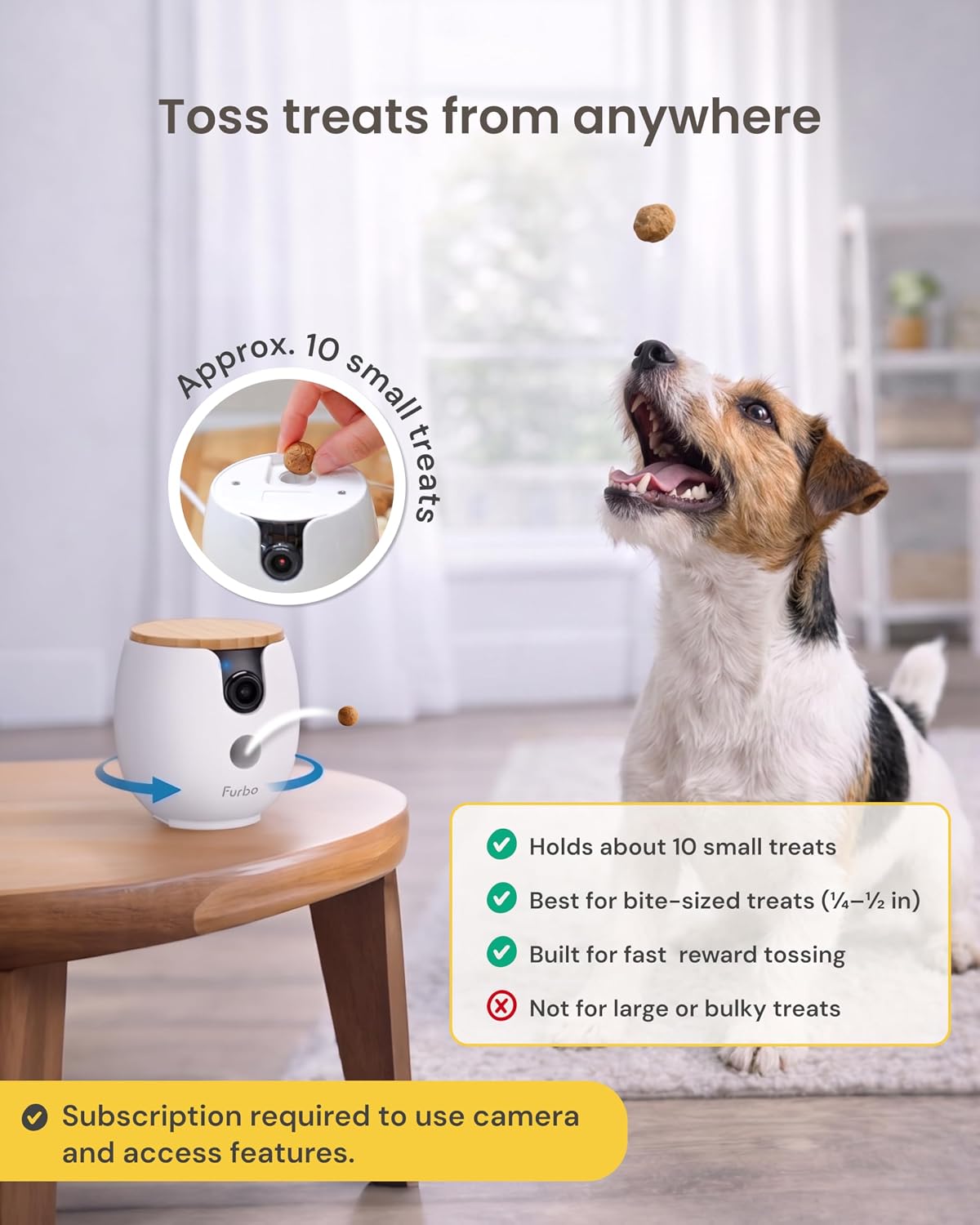 Mini 360° Pet Camera [Paid Plan Required to Activate]