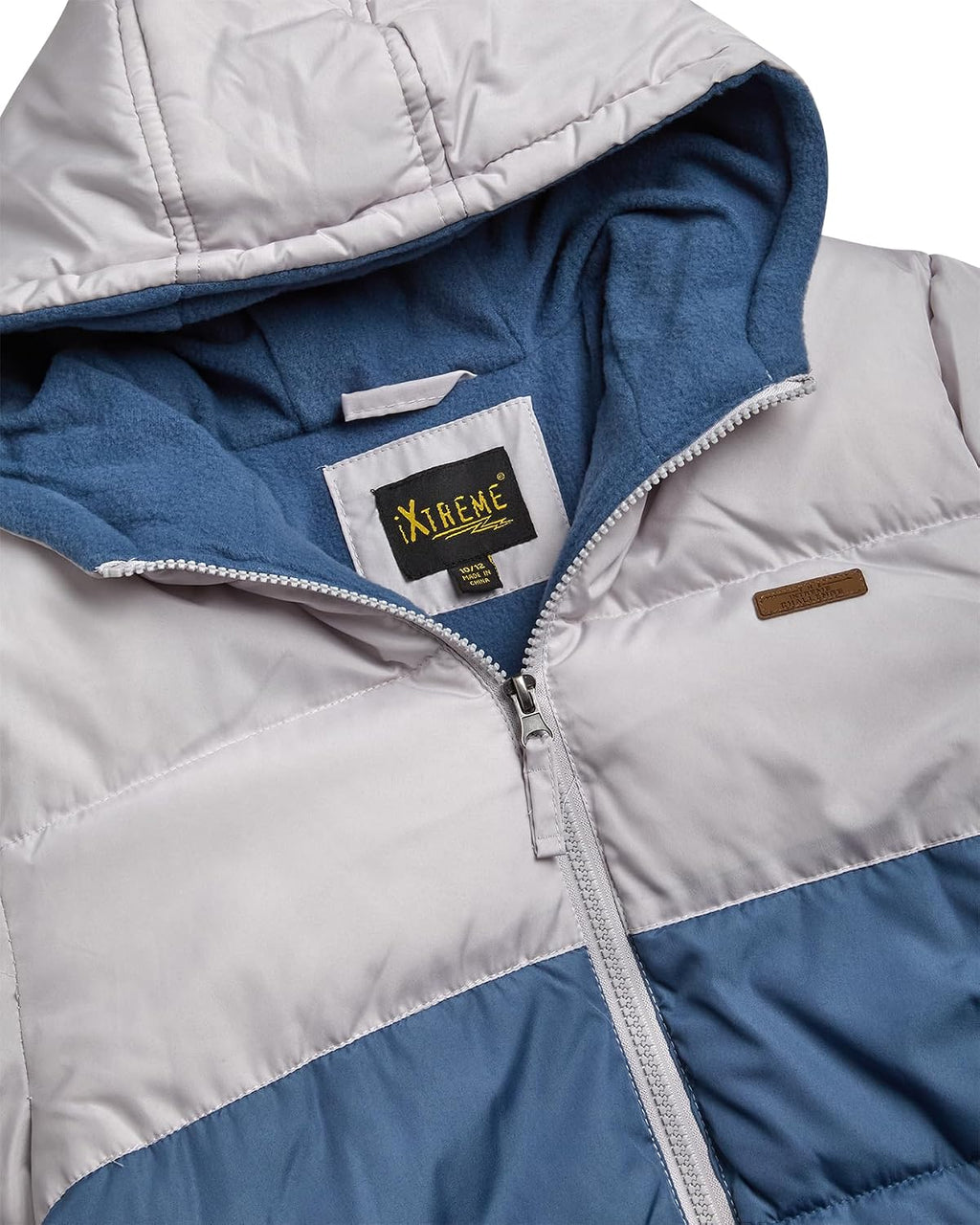 Boys Puffer Jacket Fleece-Lined Winter Coat with Hat | Warm Wind and Water Resistant Outerwear, Soft Cozy Lining for