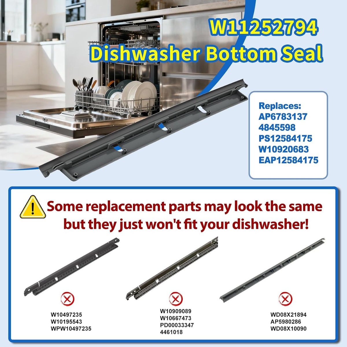 W11252794 Dishwasher Lower Door Seal