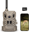 4G Cellular Trail Camera with No Glow 940nmNight Vision,36MP Hunting Camera HD Video IP66 Waterproof Game Cam,90FT