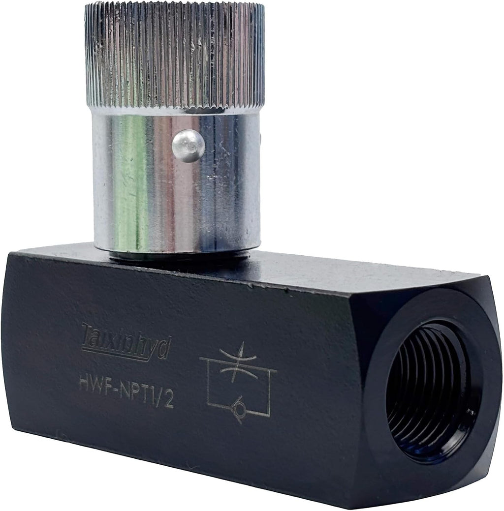 Hydraulic Needle Valve 1/2 Inch NPT Two Way Throttle Check Valve 5800PSI for Hydraulic Oil Gas