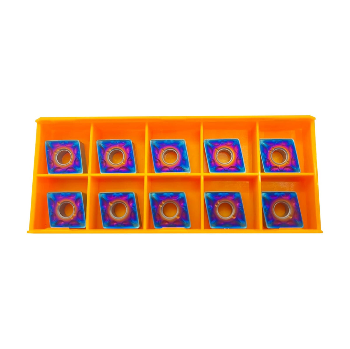 10pcs CNMG431-MA CNMG120404 Indexable Carbide External Turning Inserts for quenched Steel Stainless Steel cast Iron Nano Blue Coated High Hardness Inserts